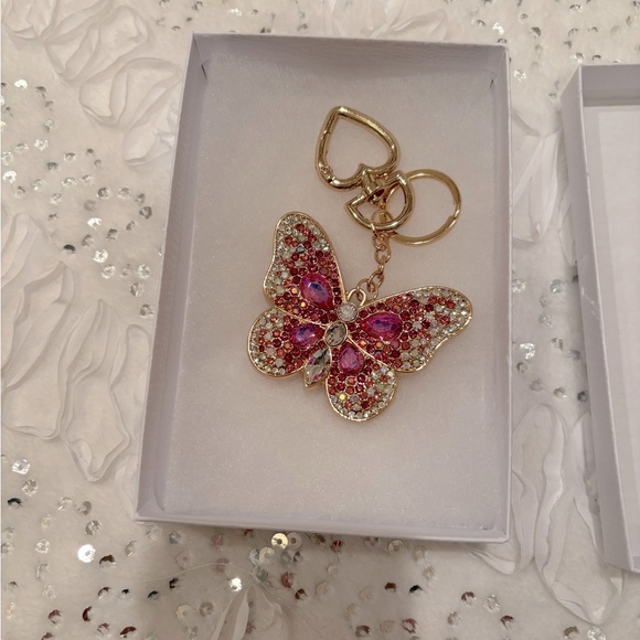 COPY - Pink Butterfly Bag Charm - Picture 3 of 3